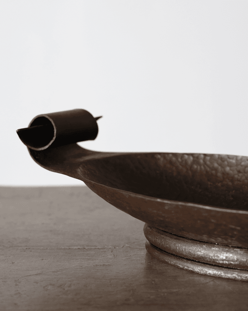 C.1930s French Hammered Iron Centrepiece Bowl