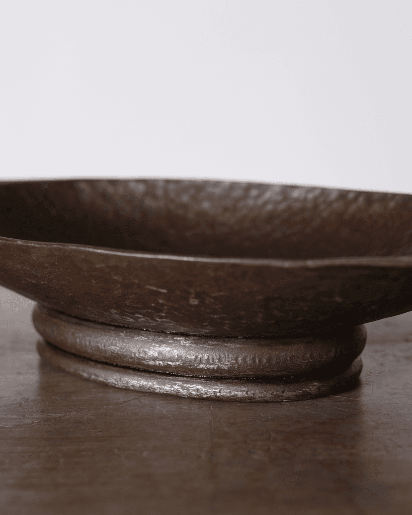 C.1930s French Hammered Iron Centrepiece Bowl