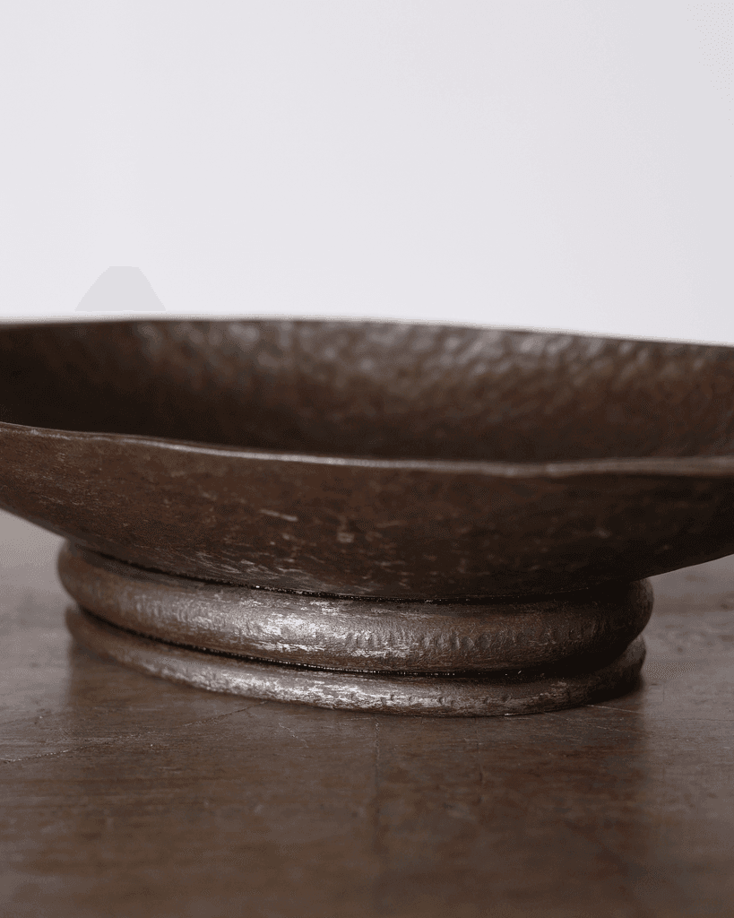 C.1930s French Hammered Iron Centrepiece Bowl