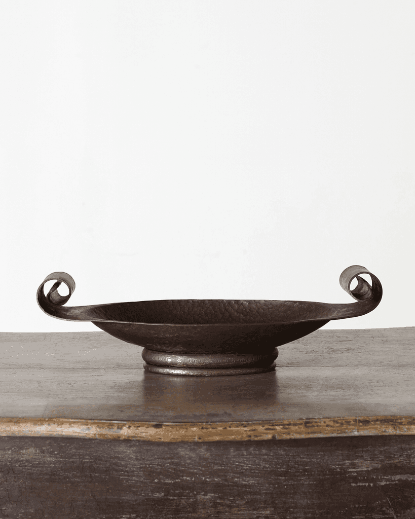 C.1930s French Hammered Iron Centrepiece Bowl