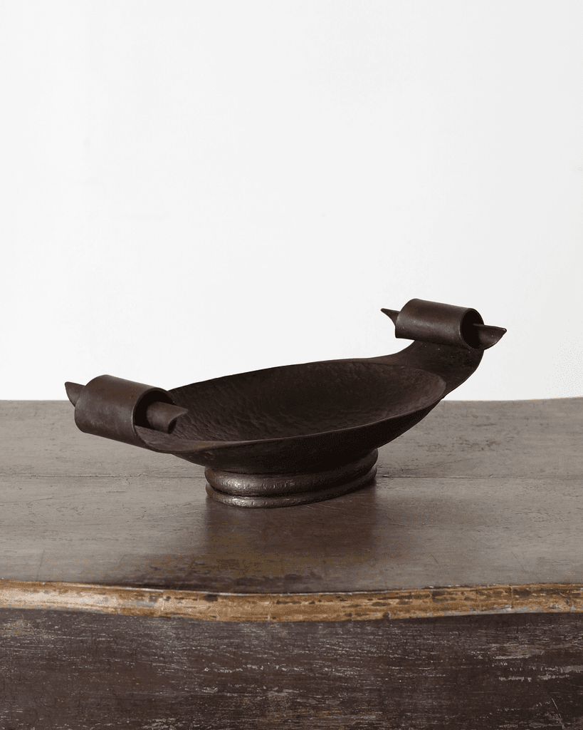 C.1930s French Hammered Iron Centrepiece Bowl