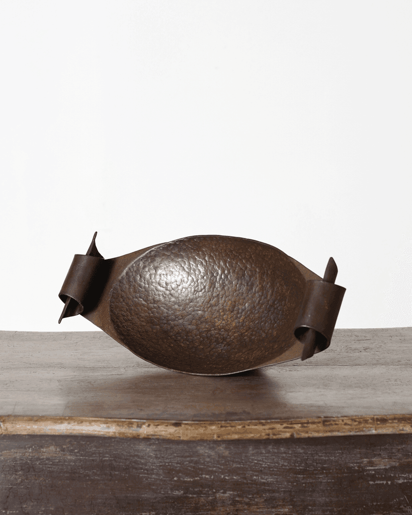 C.1930s French Hammered Iron Centrepiece Bowl