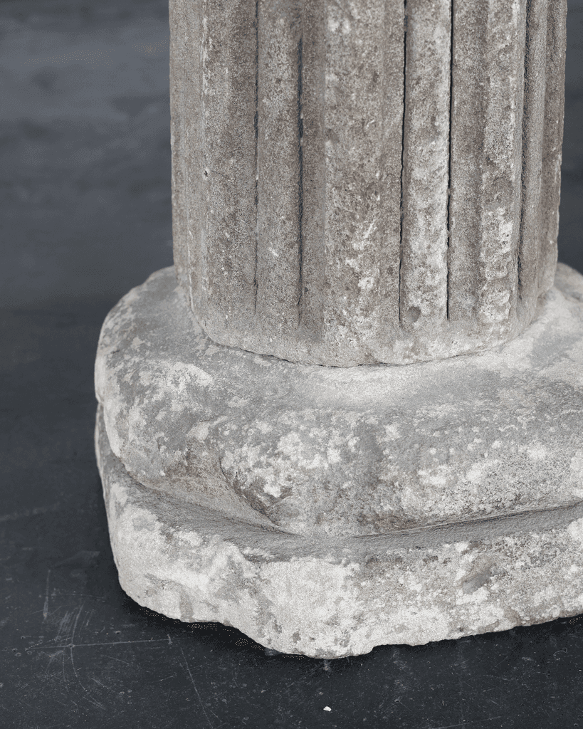 French Early 18th C. Stone Font
