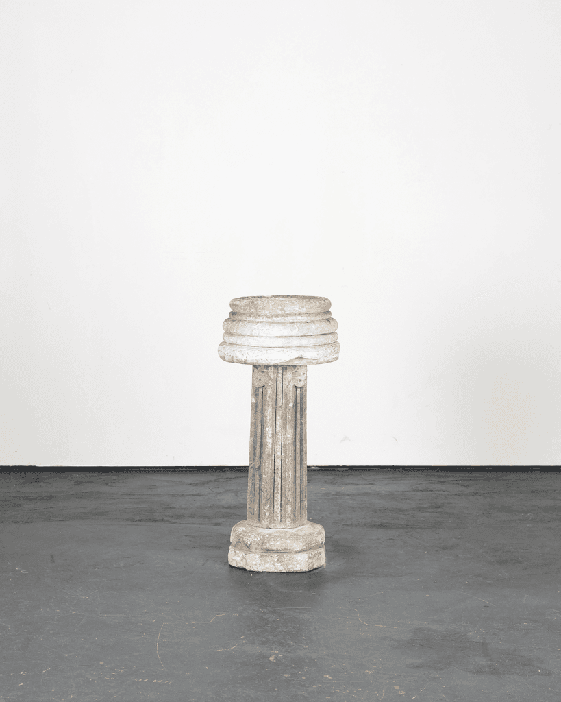 French Early 18th C. Stone Font