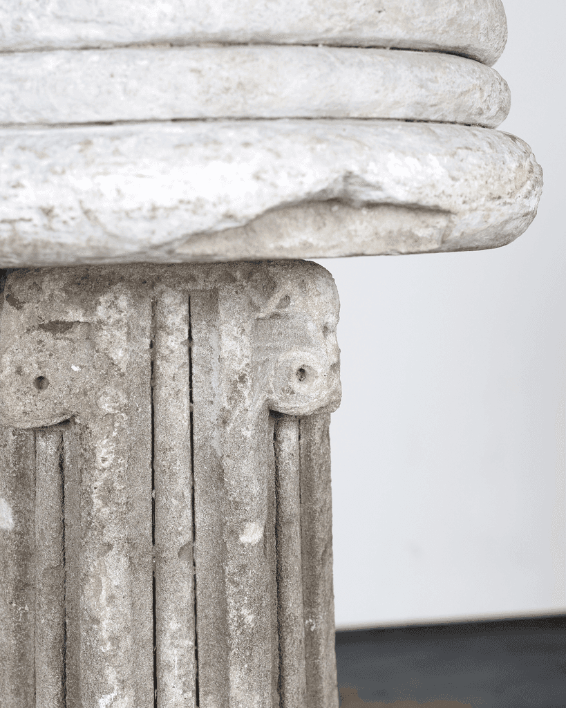 French Early 18th C. Stone Font