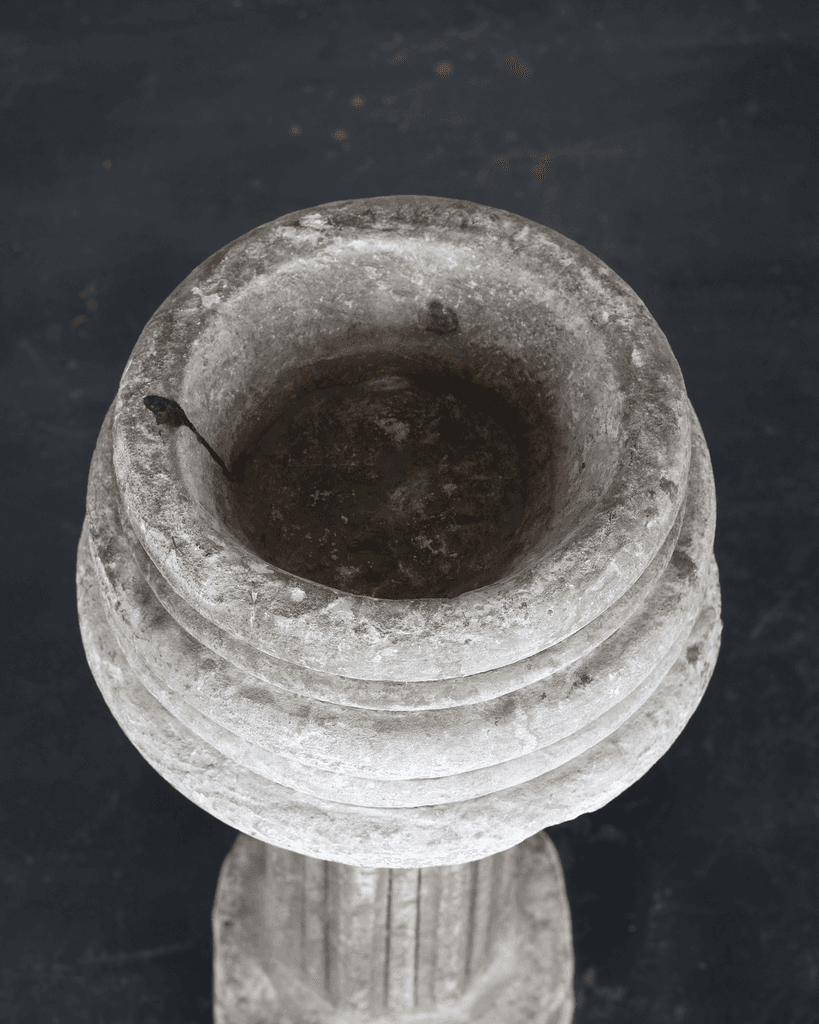 French Early 18th C. Stone Font