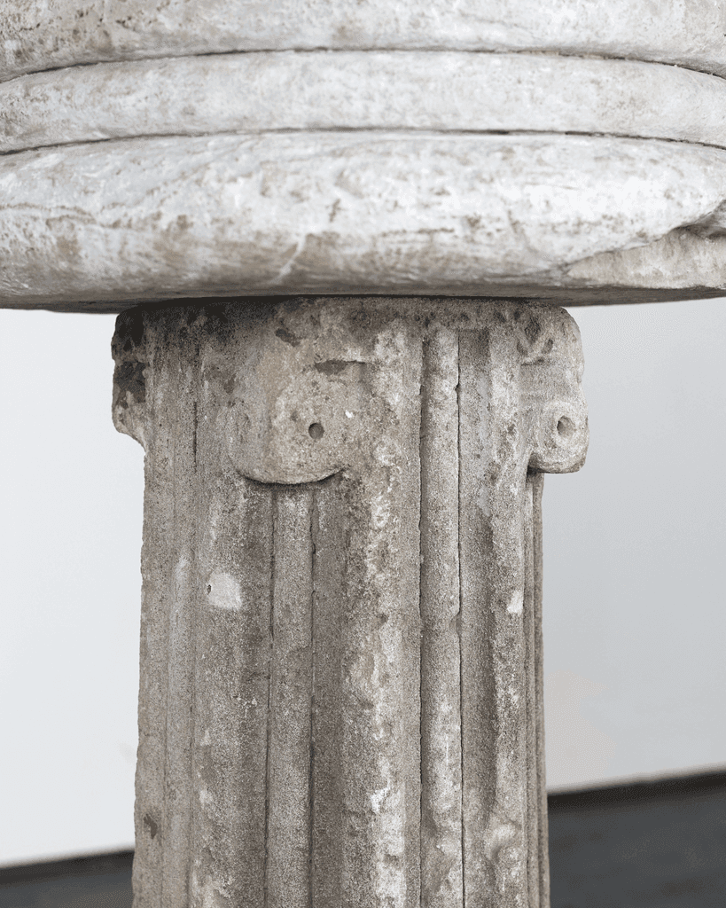 French Early 18th C. Stone Font