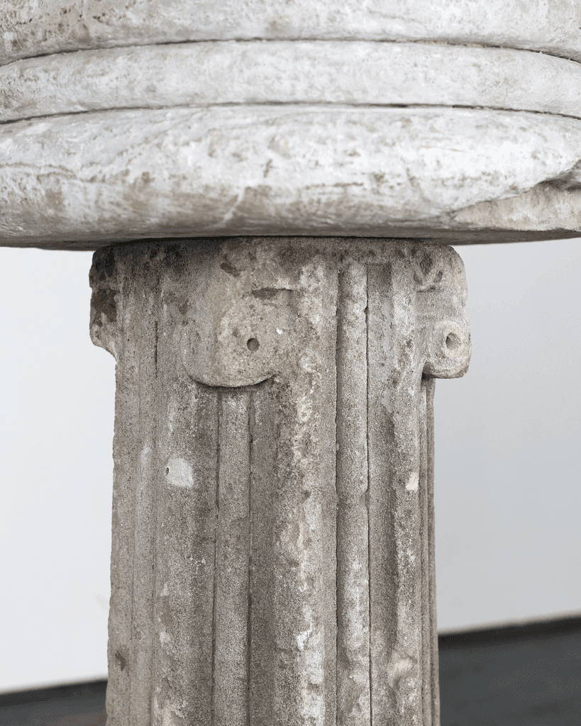 French Early 18th C. Stone Font