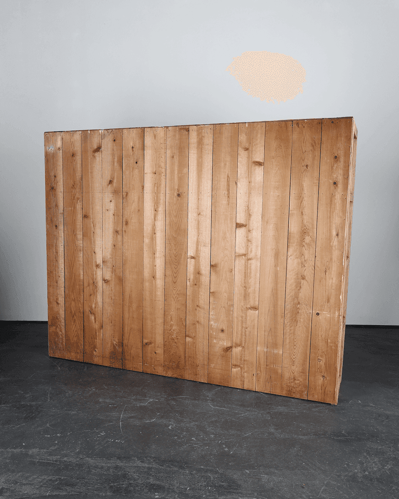 XL Japanese Taisho Period Cedar Shelving Unit