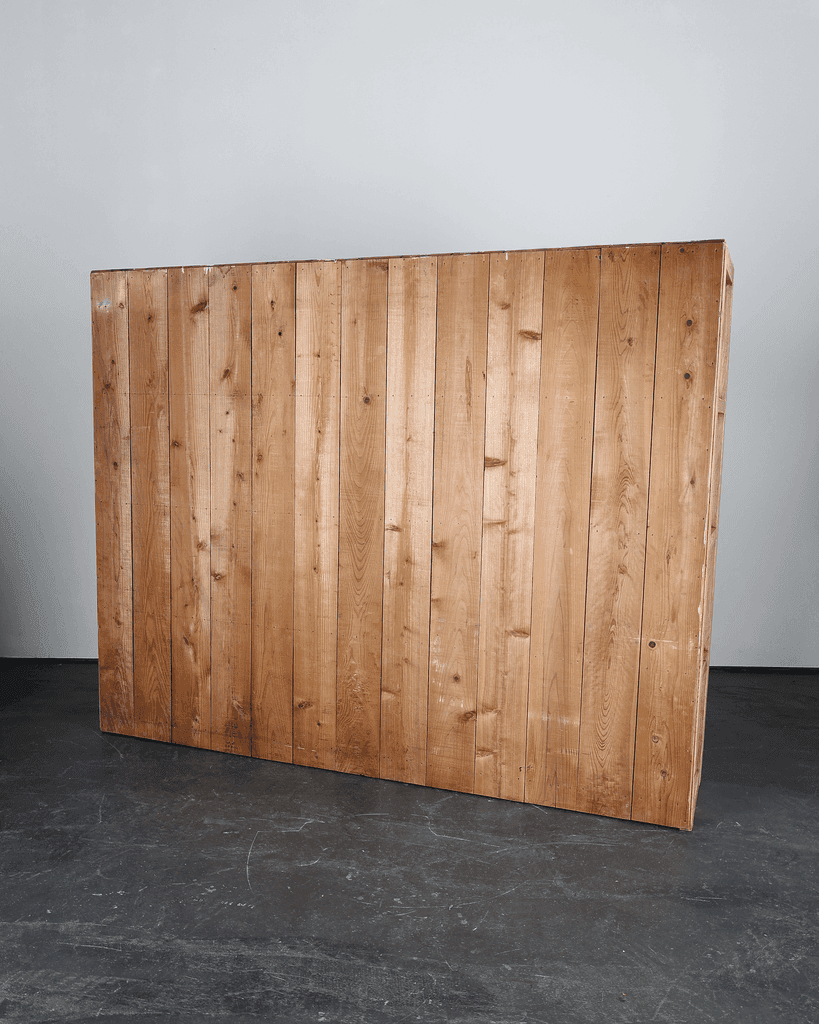 XL Japanese Taisho Period Cedar Shelving Unit