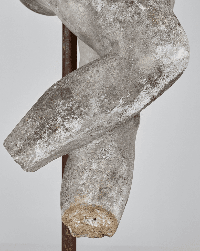 Incredible Catalan Life Size Stone Female Torso With Provenance