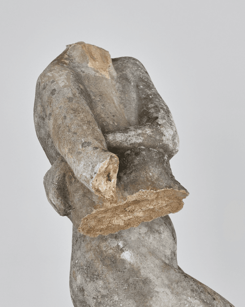 Incredible Catalan Life Size Stone Female Torso With Provenance