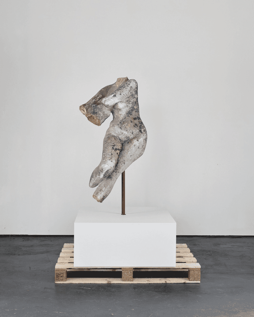 Incredible Catalan Life Size Stone Female Torso With Provenance