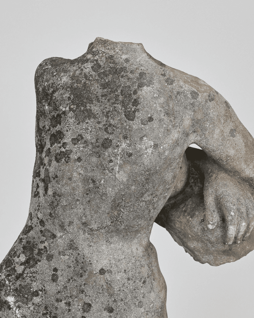 Incredible Catalan Life Size Stone Female Torso With Provenance