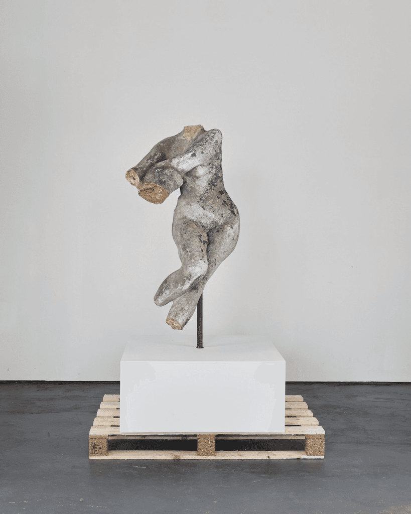 Incredible Catalan Life Size Stone Female Torso With Provenance