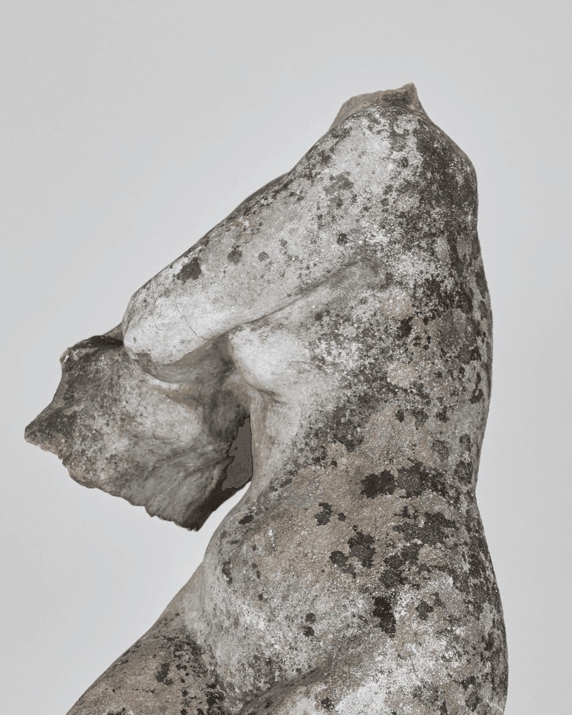 Incredible Catalan Life Size Stone Female Torso With Provenance