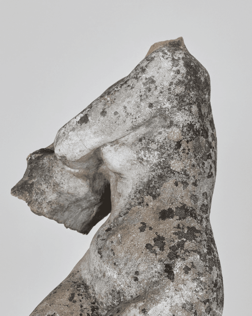 Incredible Catalan Life Size Stone Female Torso With Provenance