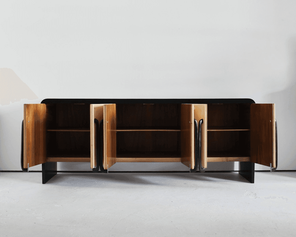 Large Italian Deco/Modernist Vellum Sideboard