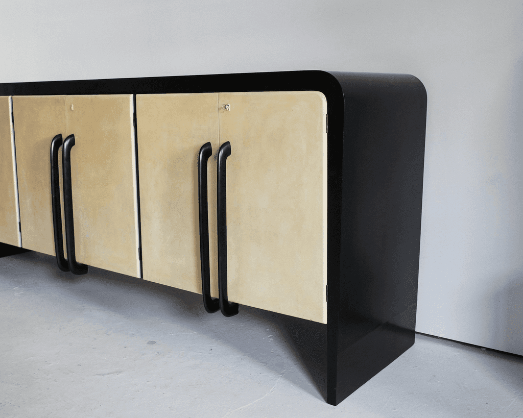 Large Italian Deco/Modernist Vellum Sideboard