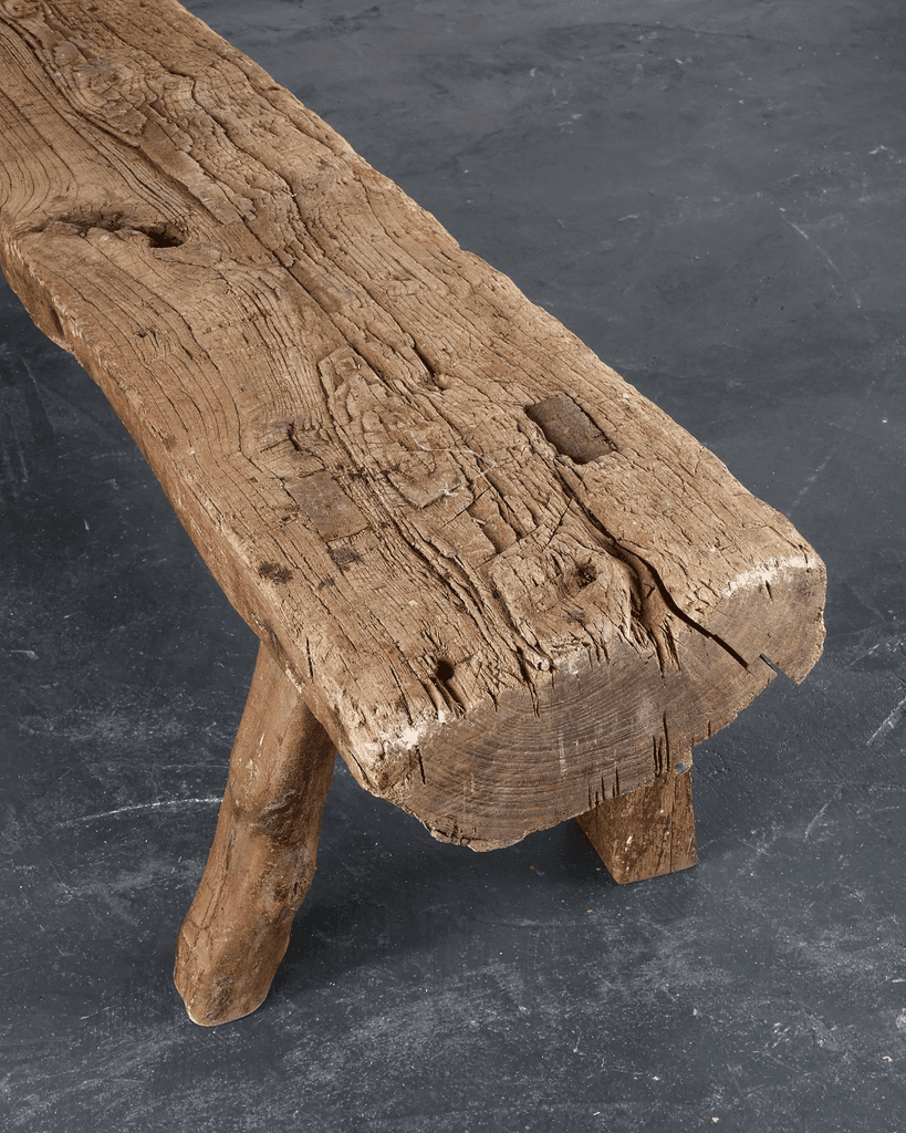 Large 19th C. Primitive Portuguese Bench