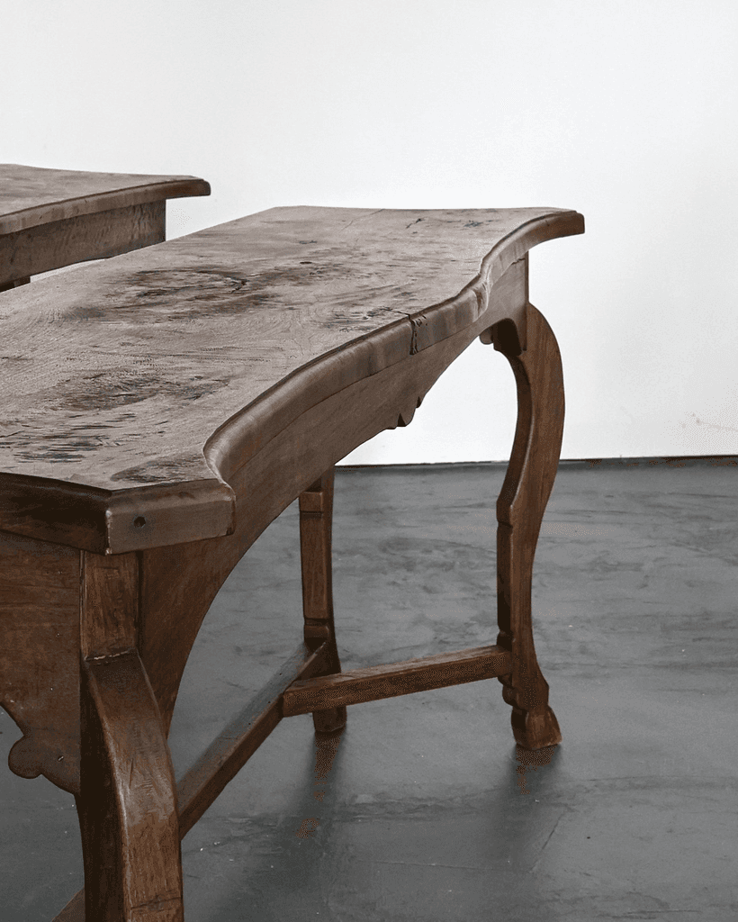 XL Pair Of 19th C. Navarran Console Tables