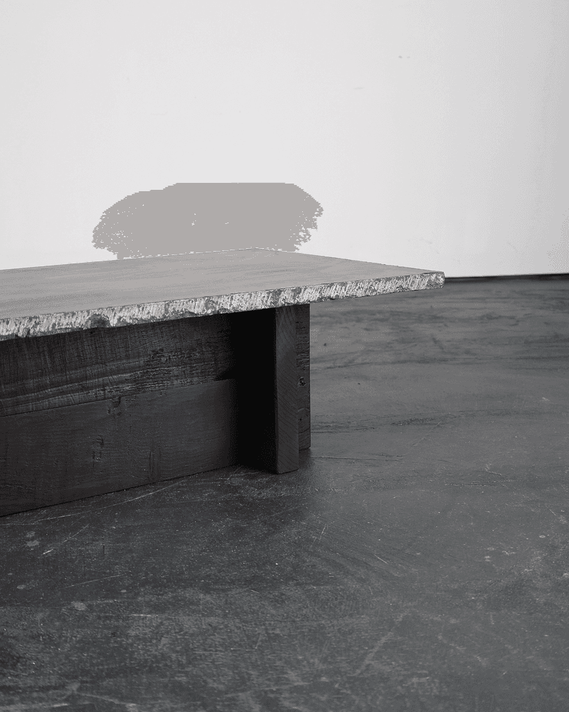 Primitive Spanish Stone & Chestnut Coffee Table