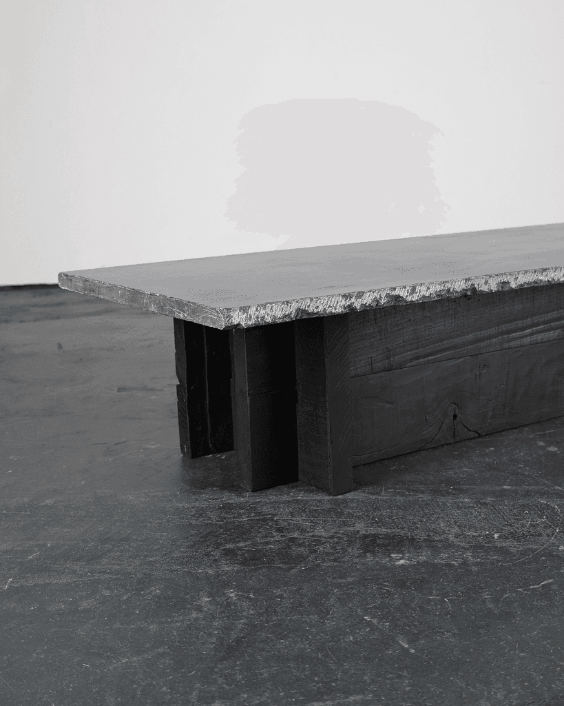 Primitive Spanish Stone & Chestnut Coffee Table