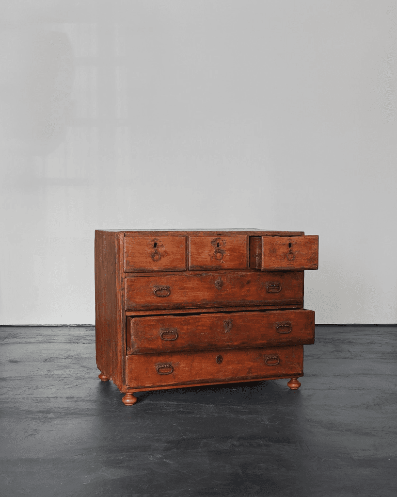 Primitive 17th C. Spanish Chest Of Drawers