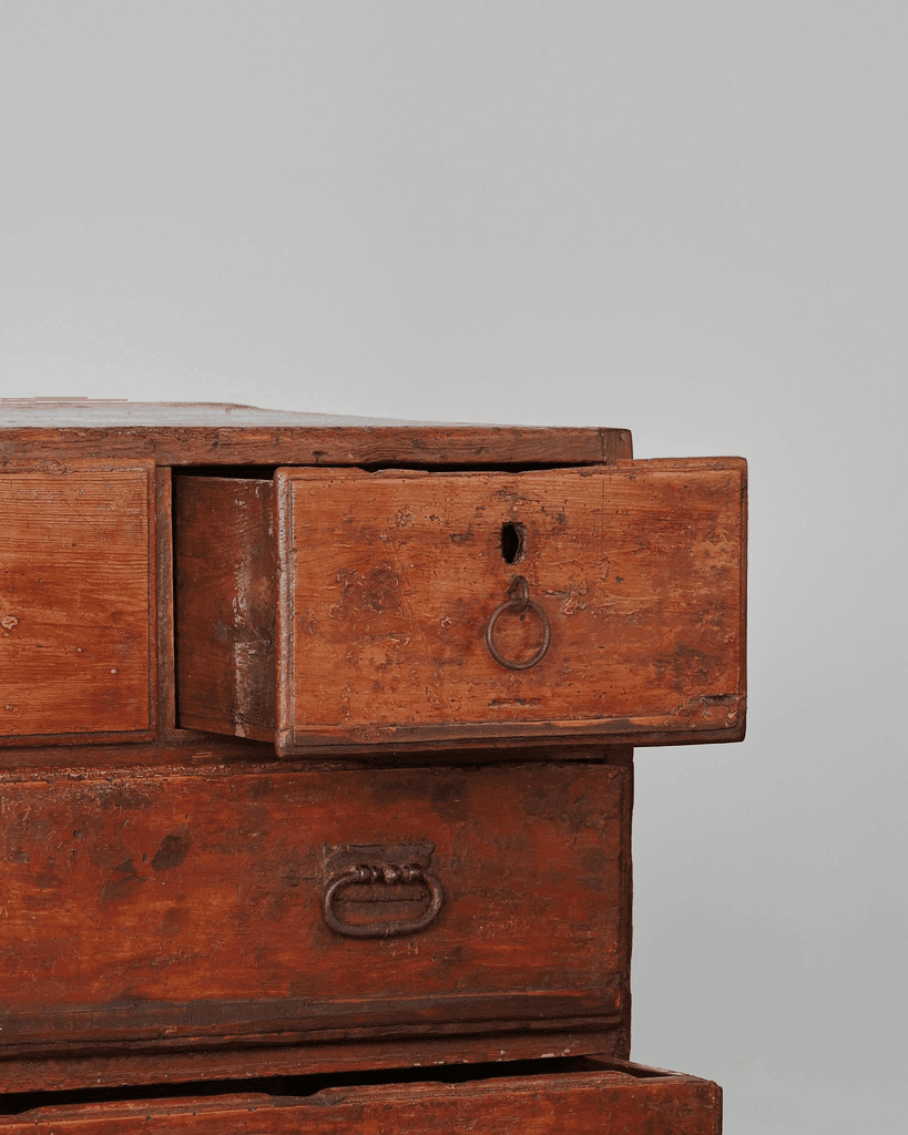 Primitive 17th C. Spanish Chest Of Drawers
