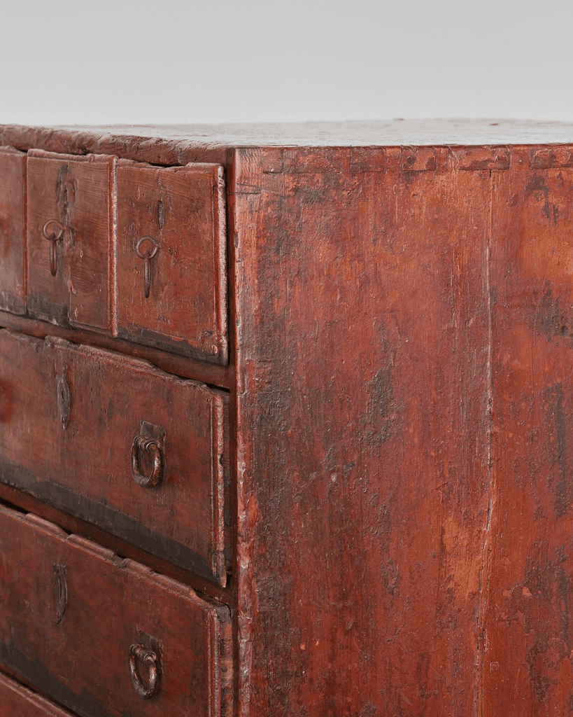 Primitive 17th C. Spanish Chest Of Drawers