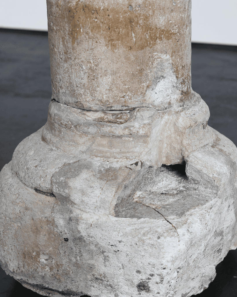 Incredible XL Late Medieval Carved Pedra de Ançã Portugese Column