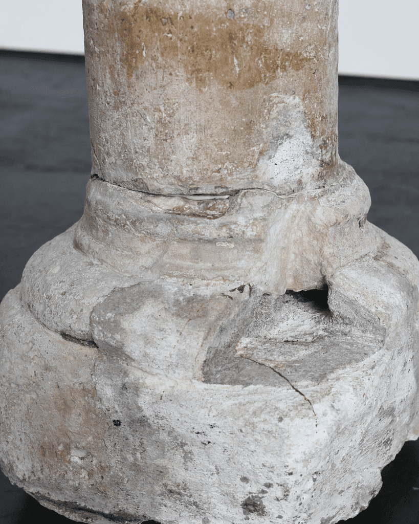 Incredible XL Late Medieval Carved Pedra de Ançã Portugese Column