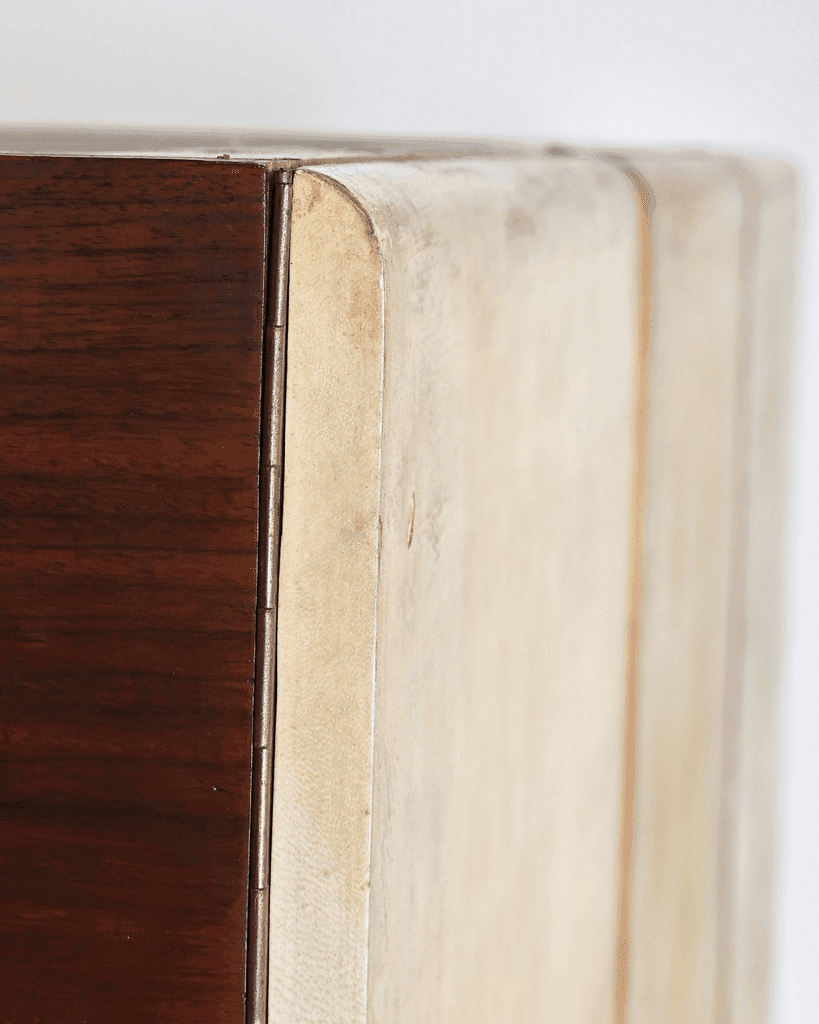 Exceptional Italian Modernist C.1940s Vellum Wardrobe