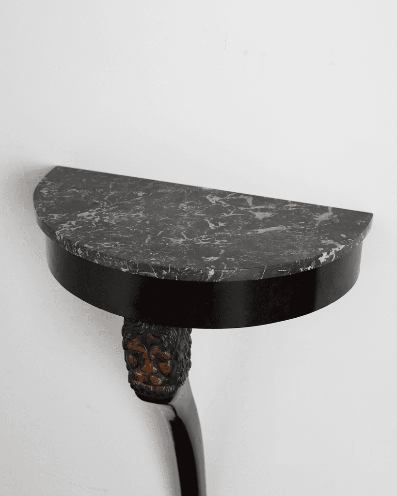 Exceptional Early 19th C. French Demi Lune Console