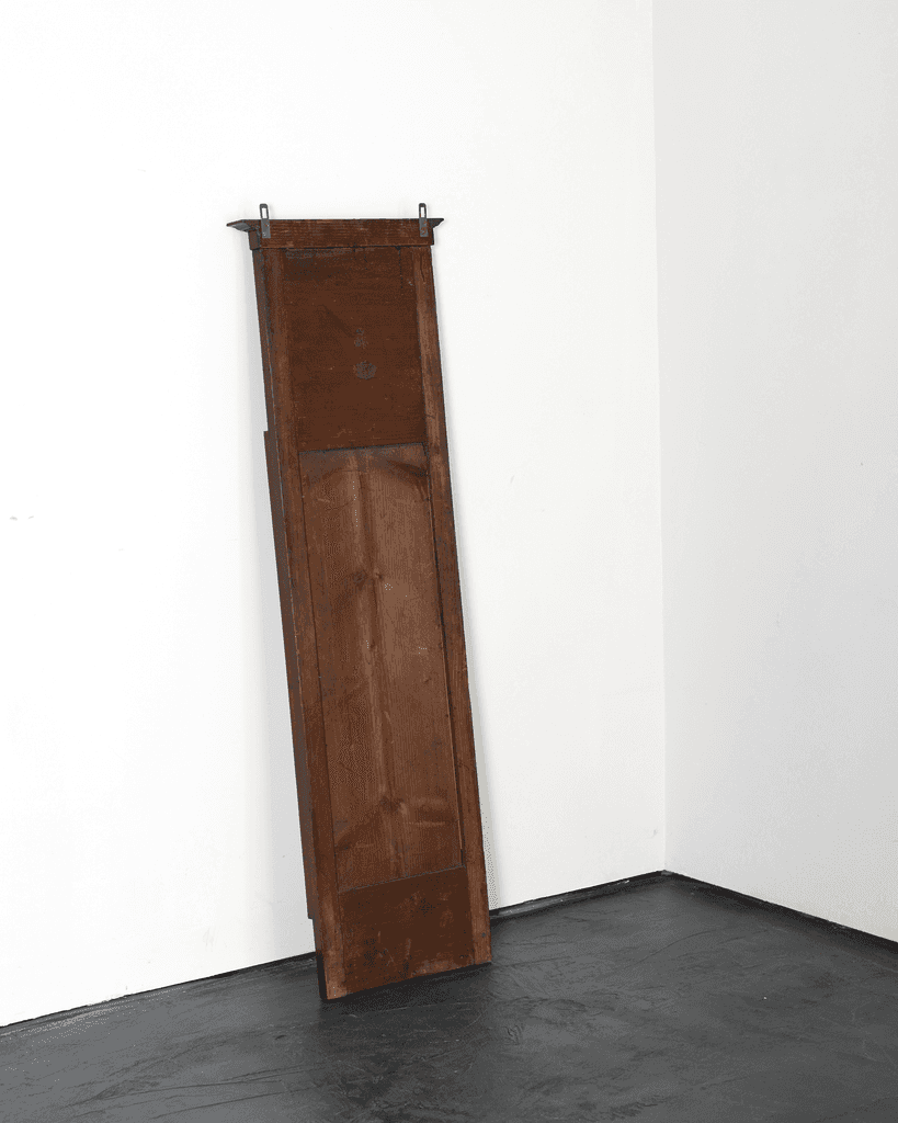 Slim walnut French Empire Mirror