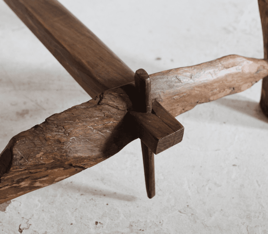 Primitivist Mallorcan Olive Wood Table