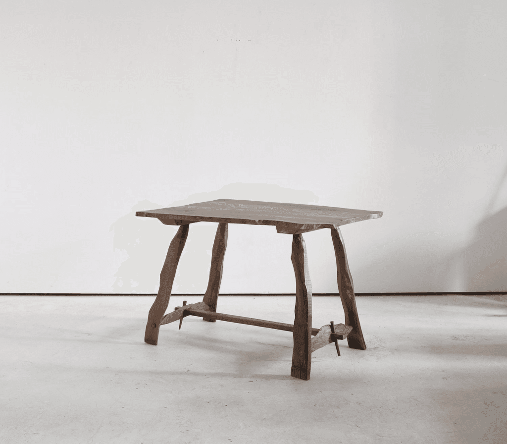 Primitivist Mallorcan Olive Wood Table