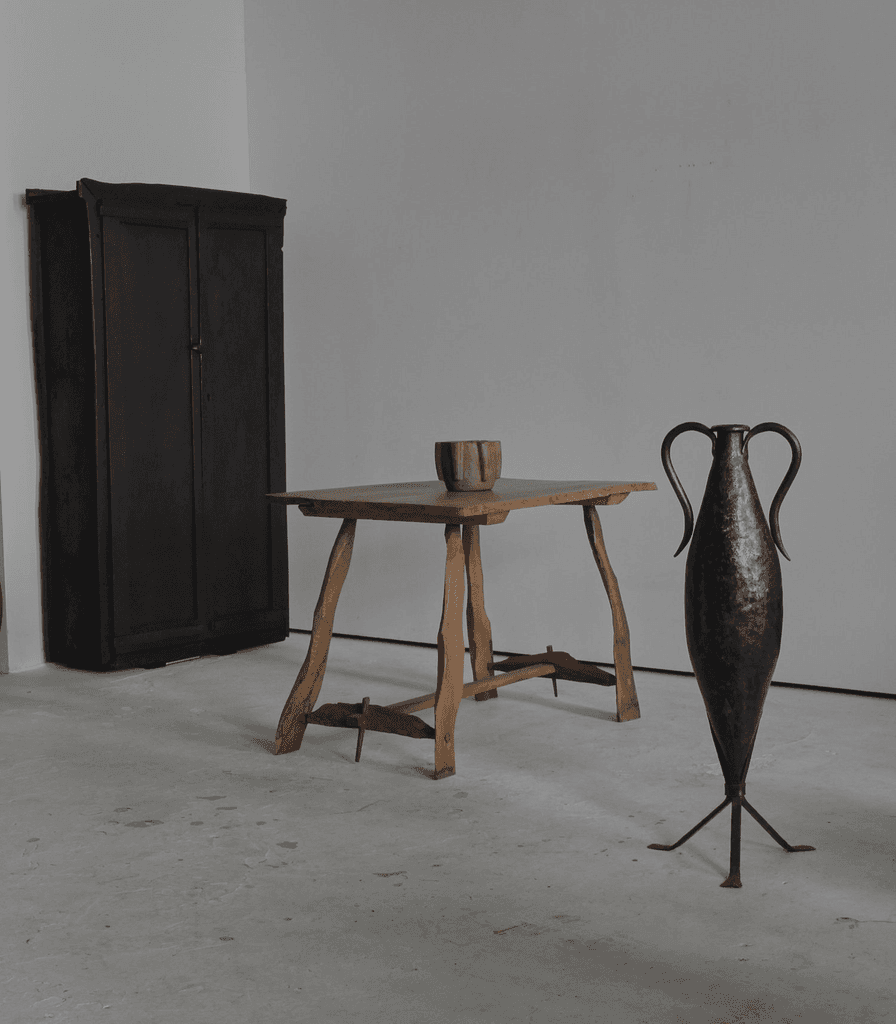 Primitivist Mallorcan Olive Wood Table