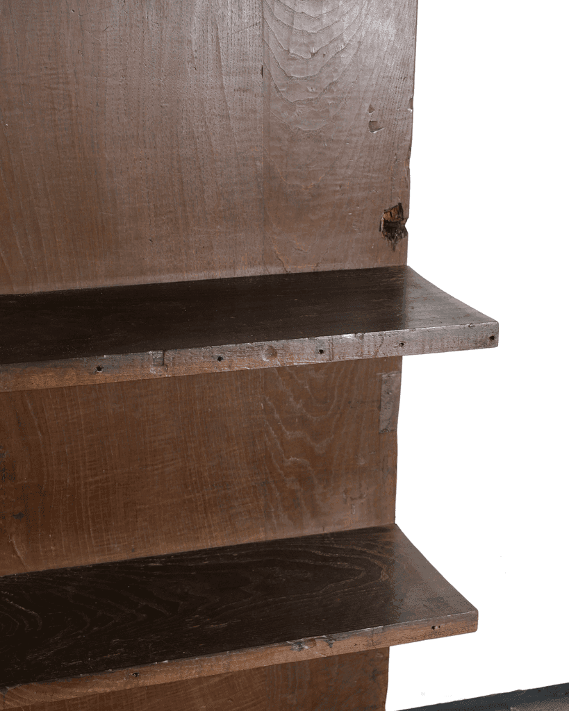 Unique XXL Primitive Shelving Unit In 18th C. Portuguese Chestnut