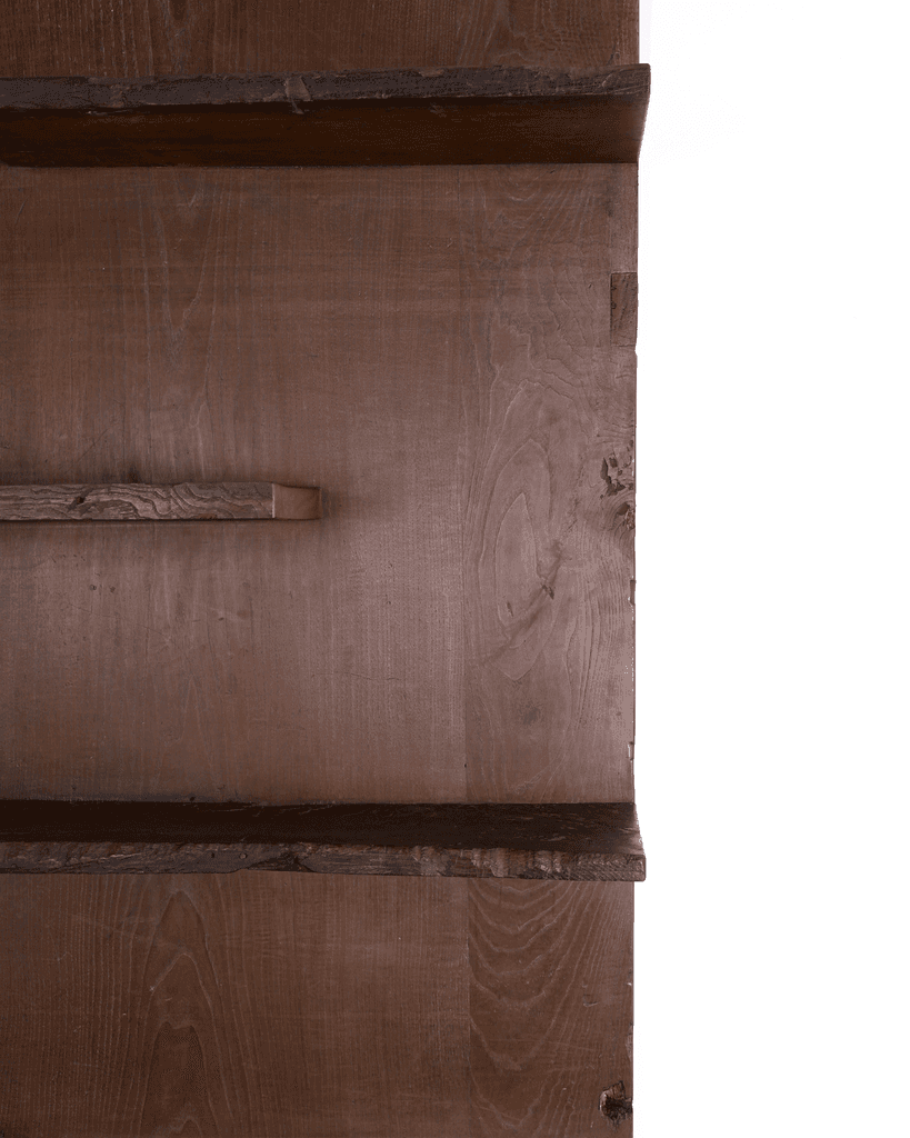 Unique XXL Primitive Shelving Unit In 18th C. Portuguese Chestnut