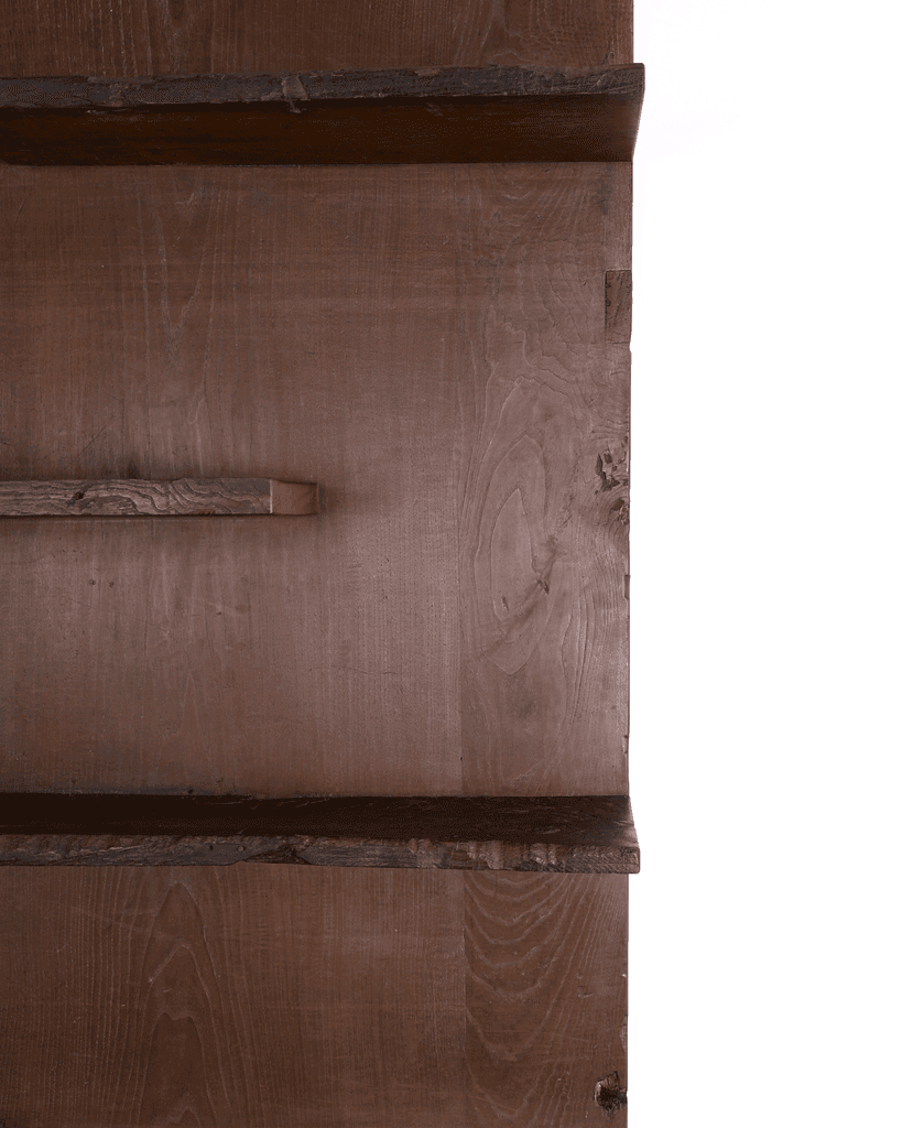 Unique XXL Primitive Shelving Unit In 18th C. Portuguese Chestnut