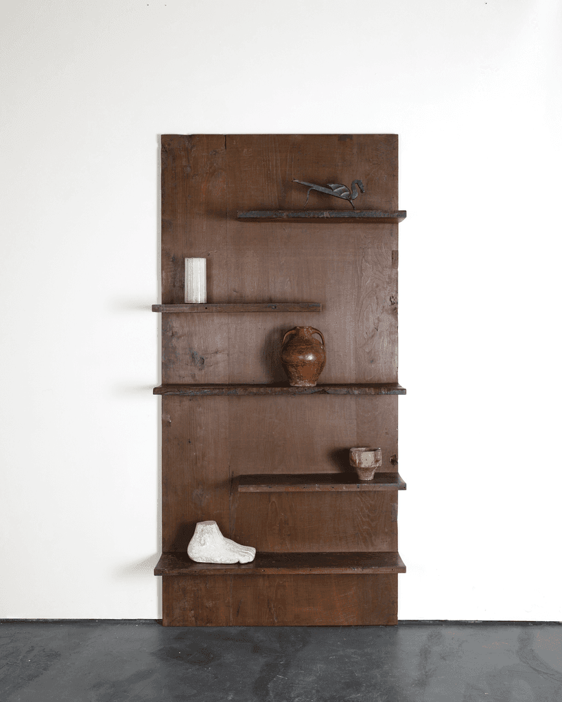 Unique XXL Primitive Shelving Unit In 18th C. Portuguese Chestnut