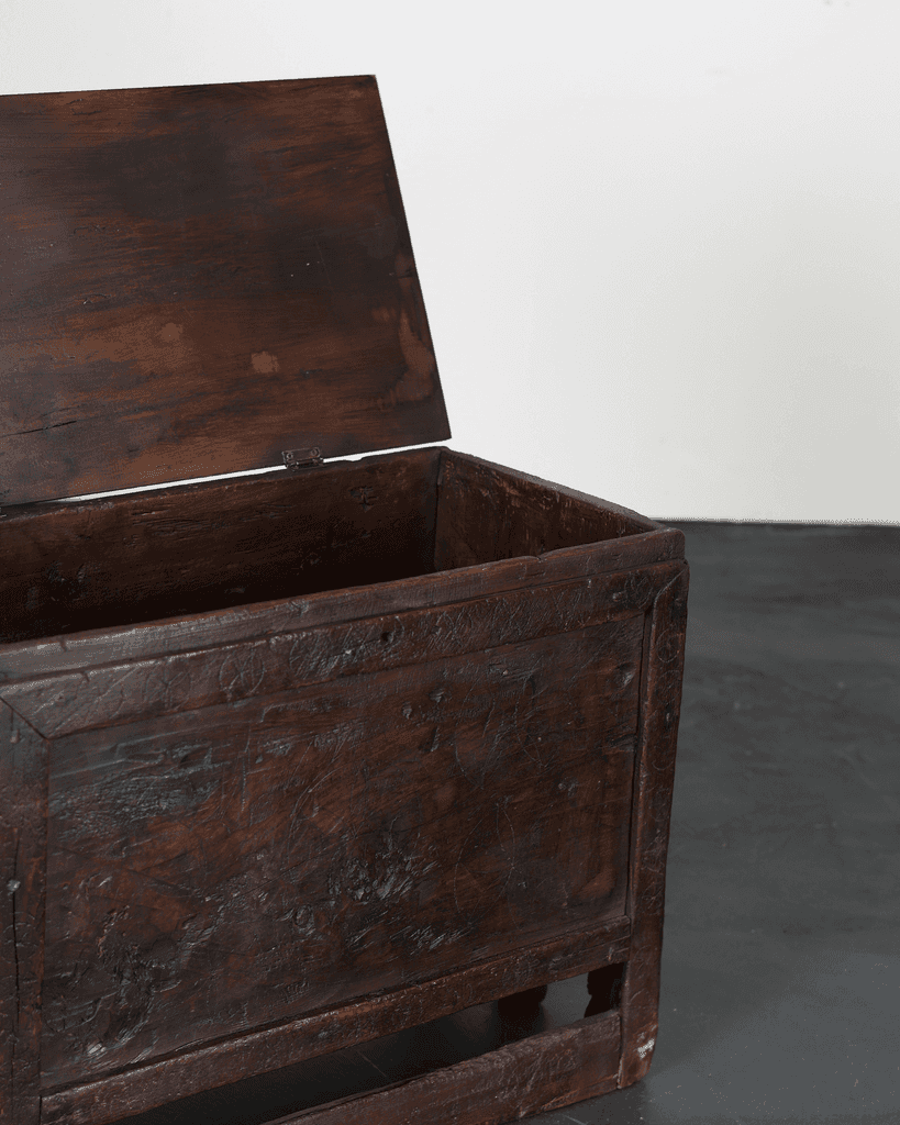 Primitive Transylvanian Mountain Coffer/Side Table