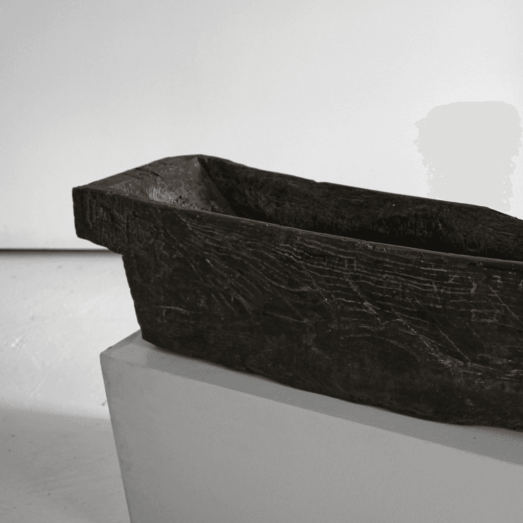 Primitive 19Th C. Spanish Dug-Out Planter