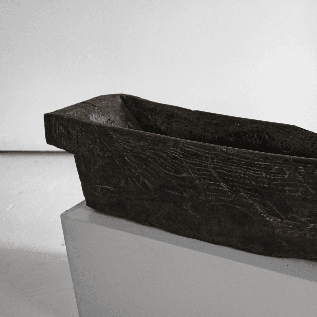 Primitive 19Th C. Spanish Dug-Out Planter