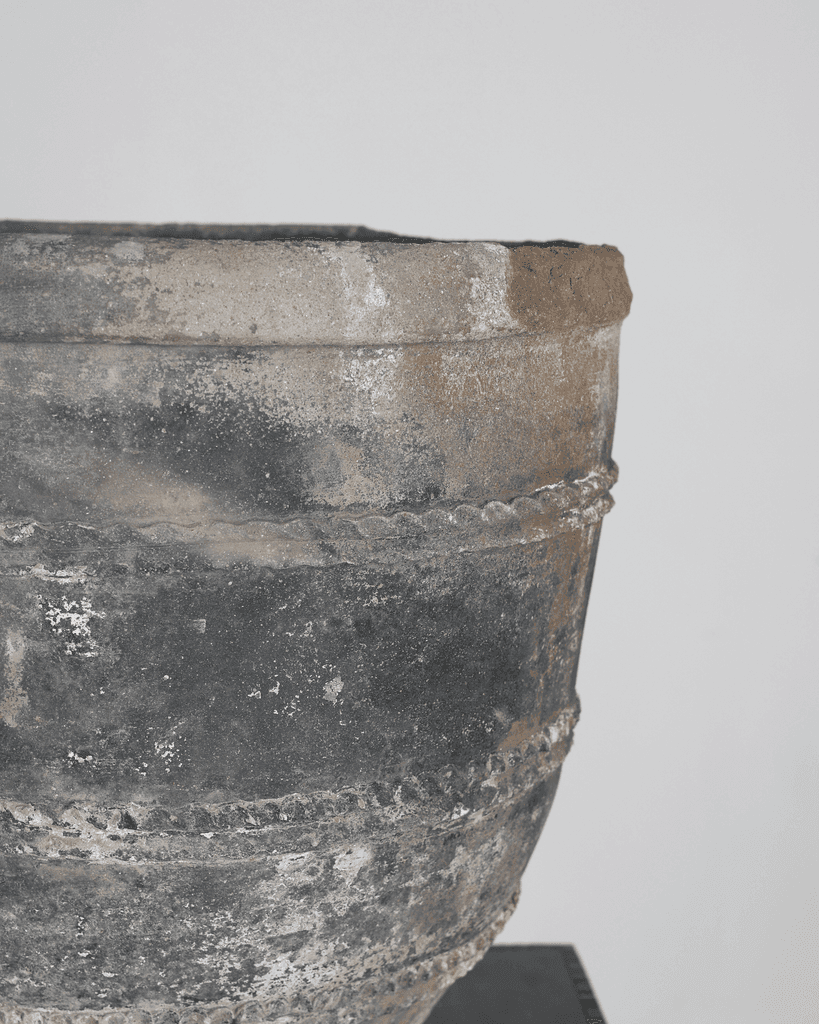 A Large Early 19th C. Black Catalan Cosi Pot