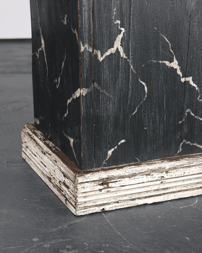 Pair Of Early 20th C. Painted Plinths