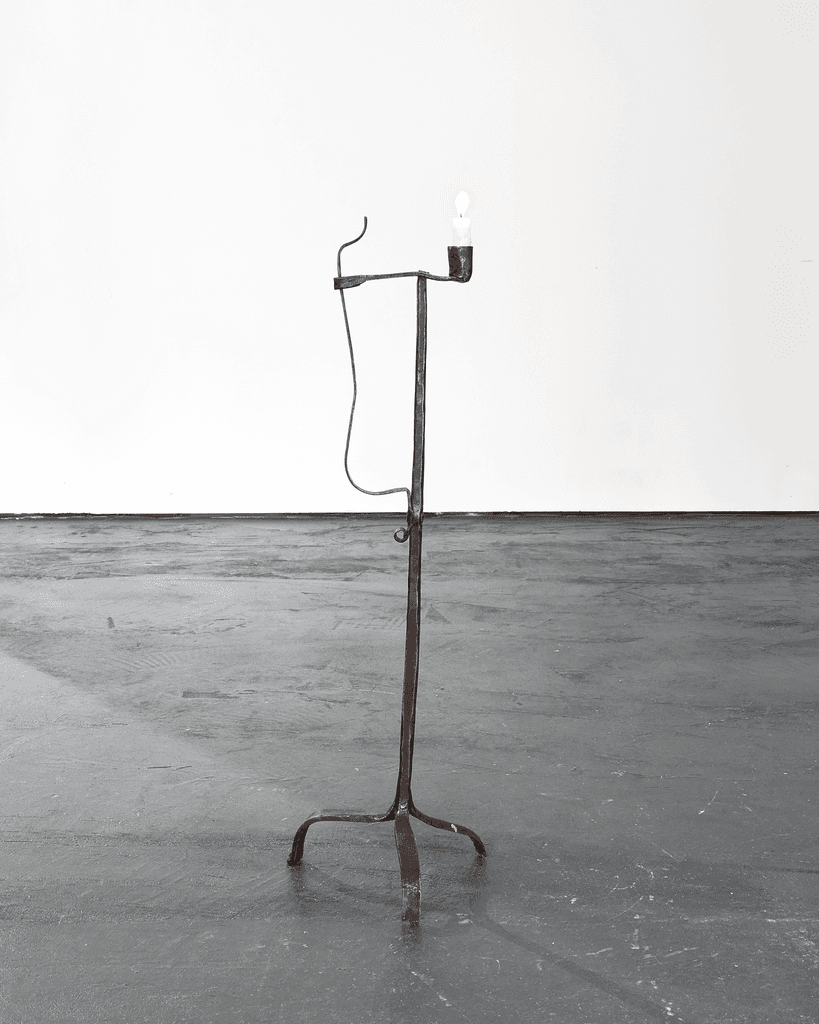 A Large Early 18th C.French Rush Light/candle holder