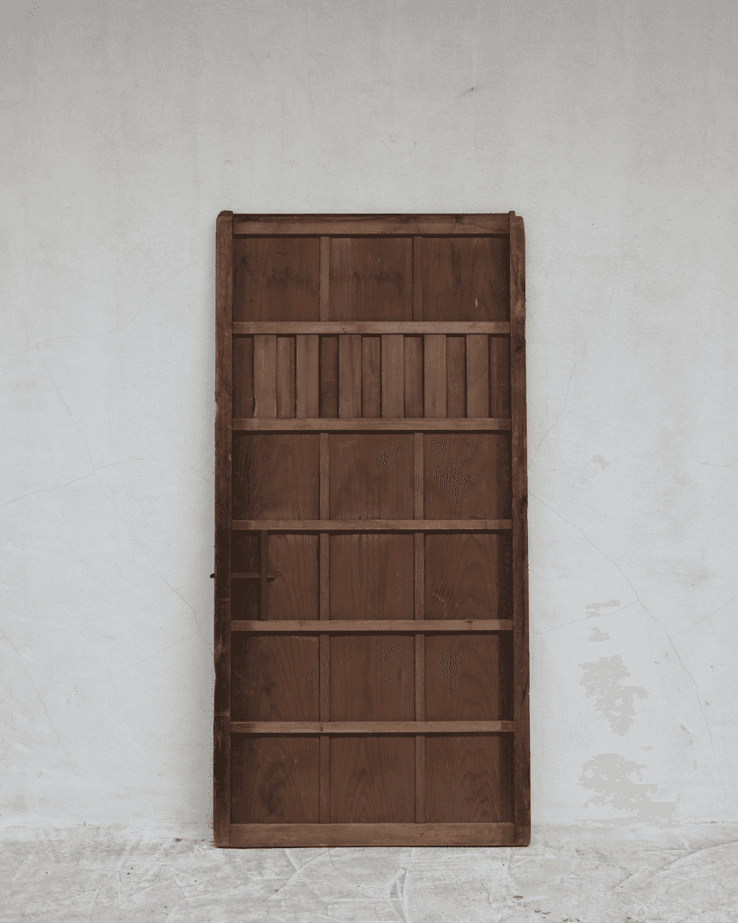 Huge Early 19Th Japanese Charred Cedar Door