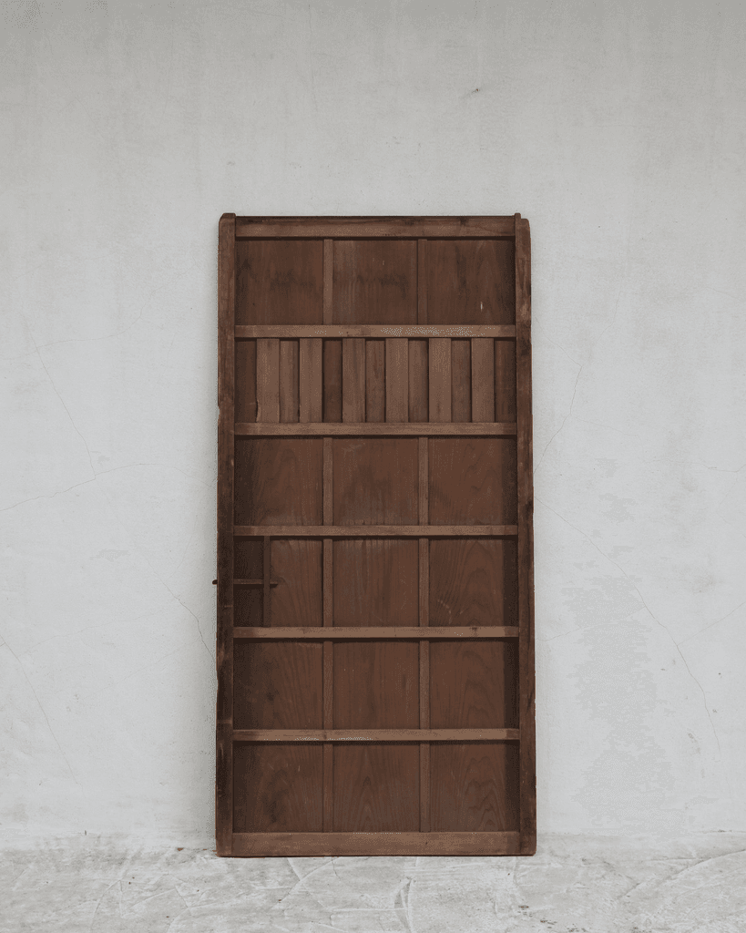 Huge Early 19Th Japanese Charred Cedar Door